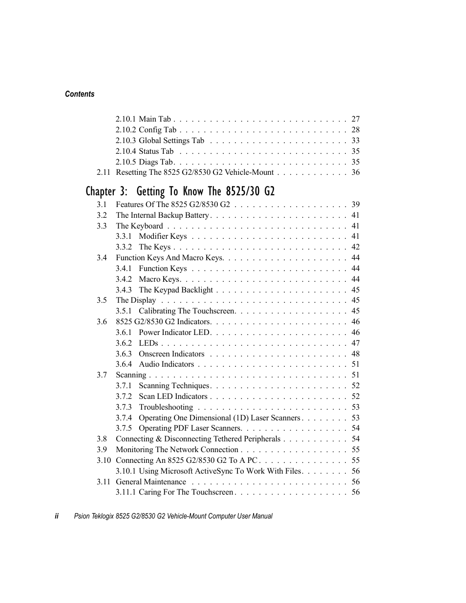 Psion Teklogix Vehicle-Mount Computer 8525 G2 User Manual | Page 8 / 230