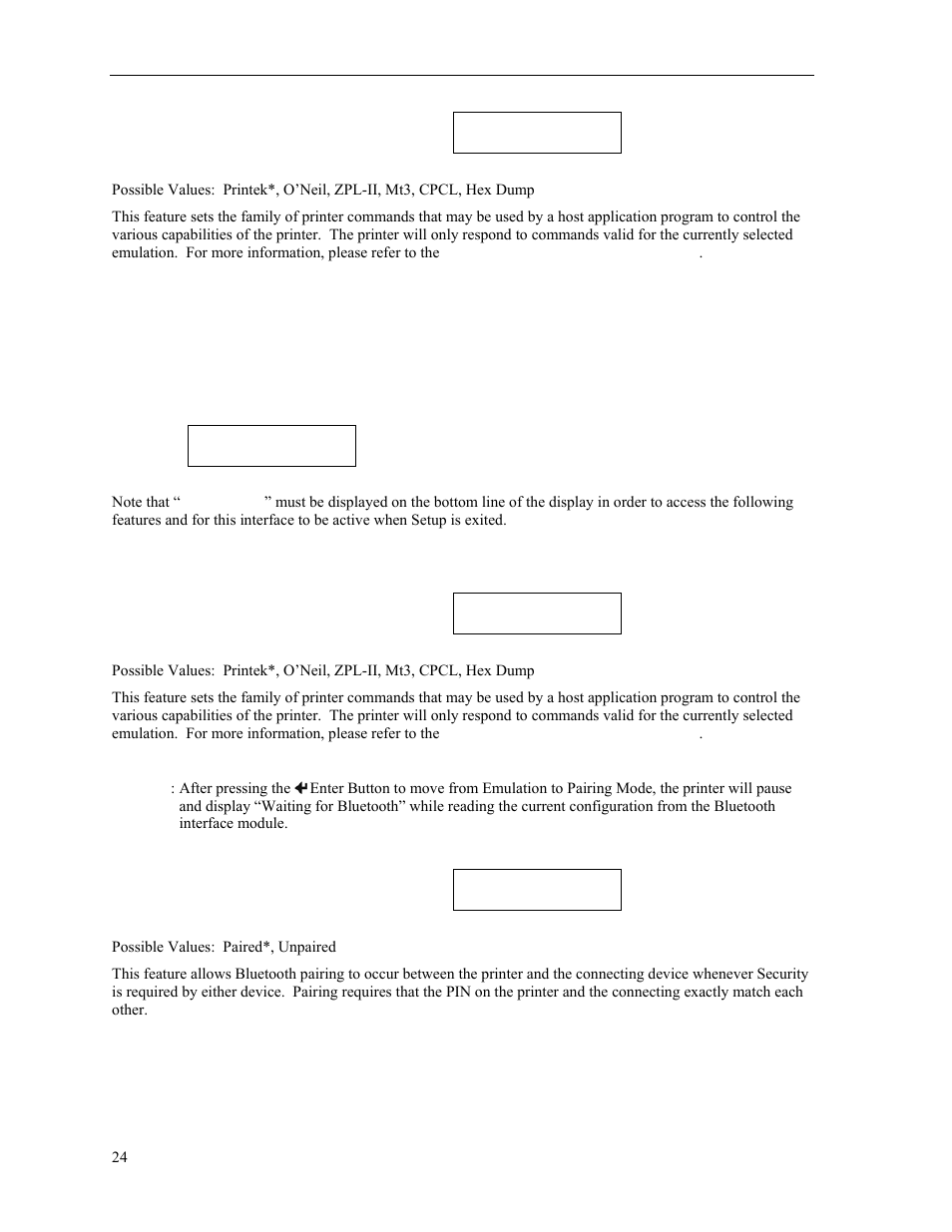 Bluetooth interface | Psion Teklogix MLP 3040 Series User Manual | Page 30 / 65