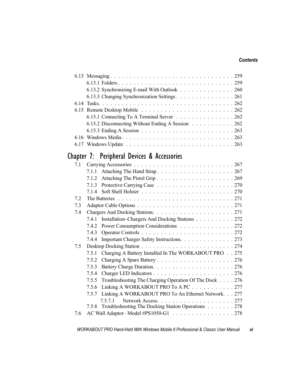 Chapter 7: peripheral devices & accessories | Psion Teklogix ISO 9001 User Manual | Page 15 / 360