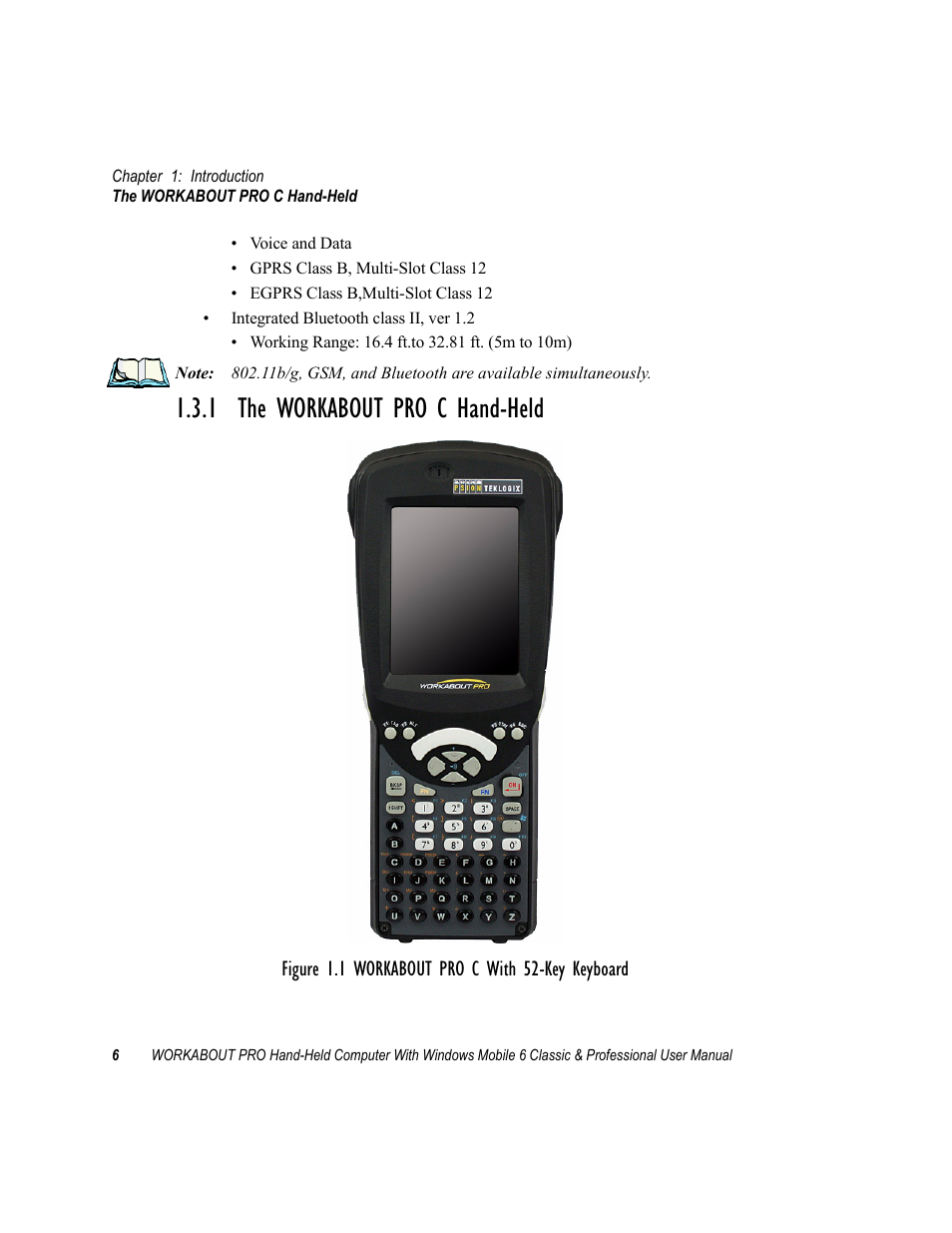 1 the workabout pro c hand-held | Psion Teklogix ISO 9001 User Manual | Page 24 / 360