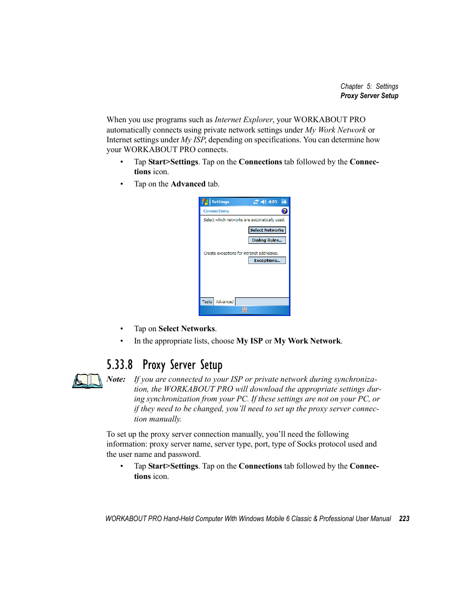 8 proxy server setup | Psion Teklogix ISO 9001 User Manual | Page 241 / 360