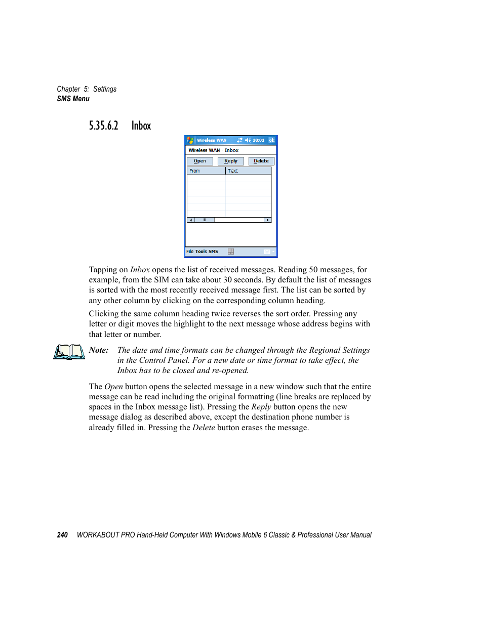 2 inbox | Psion Teklogix ISO 9001 User Manual | Page 258 / 360