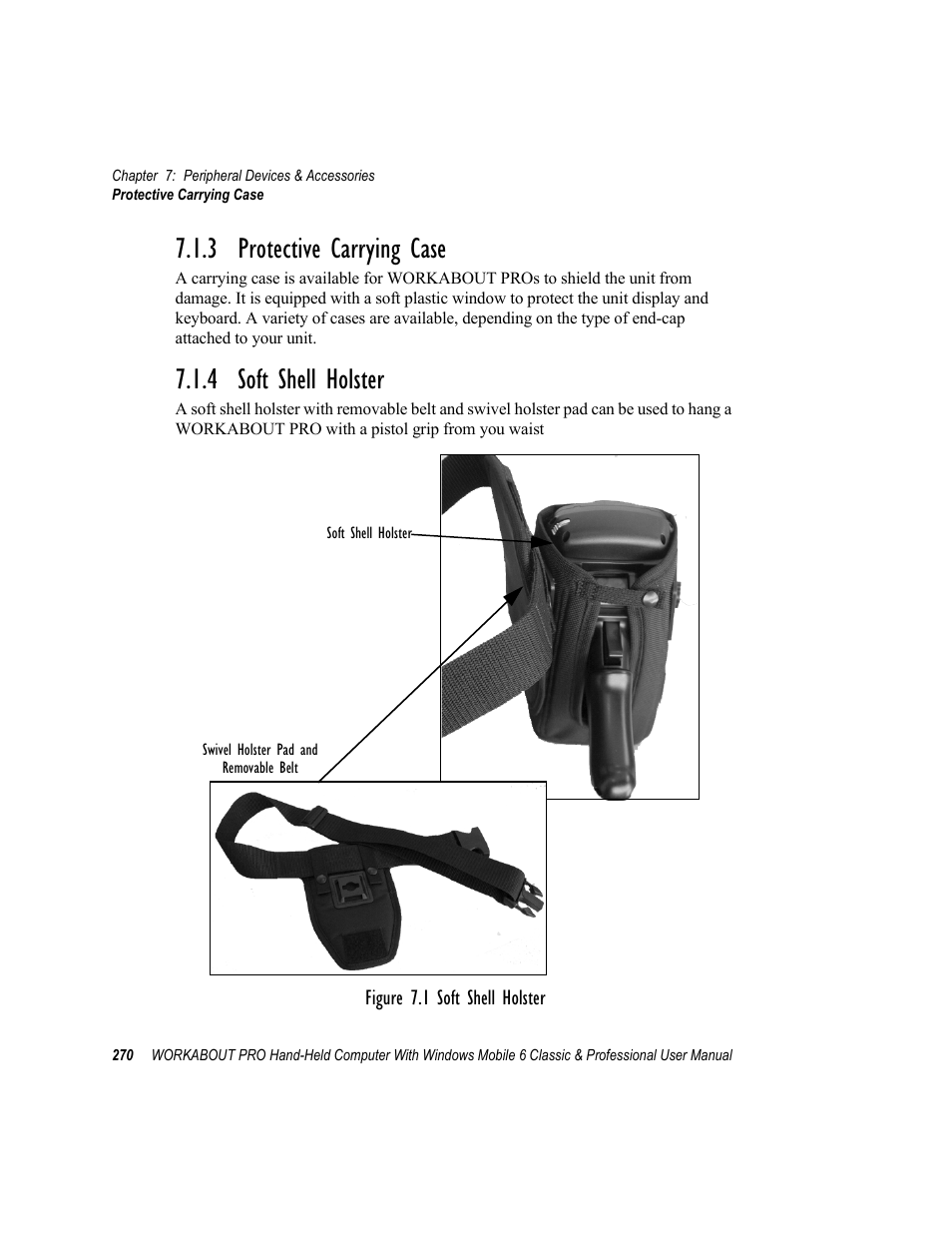 3 protective carrying case, 4 soft shell holster | Psion Teklogix ISO 9001 User Manual | Page 288 / 360