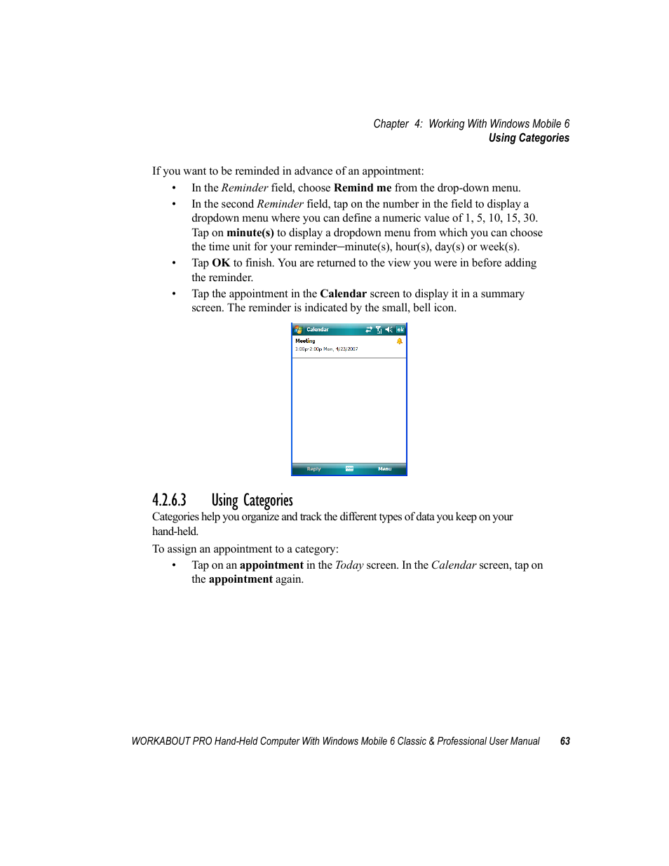 3 using categories, Using categories | Psion Teklogix ISO 9001 User Manual | Page 81 / 360