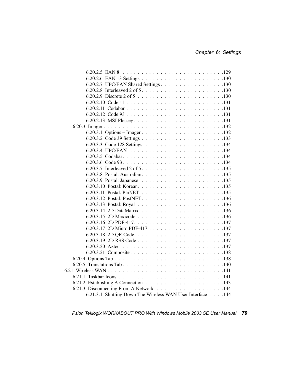 Psion Teklogix Schnellstart- Anleitung 7525 User Manual | Page 109 / 364