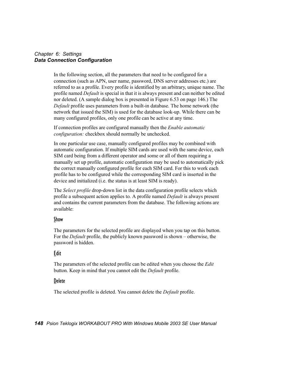 Psion Teklogix Schnellstart- Anleitung 7525 User Manual | Page 178 / 364