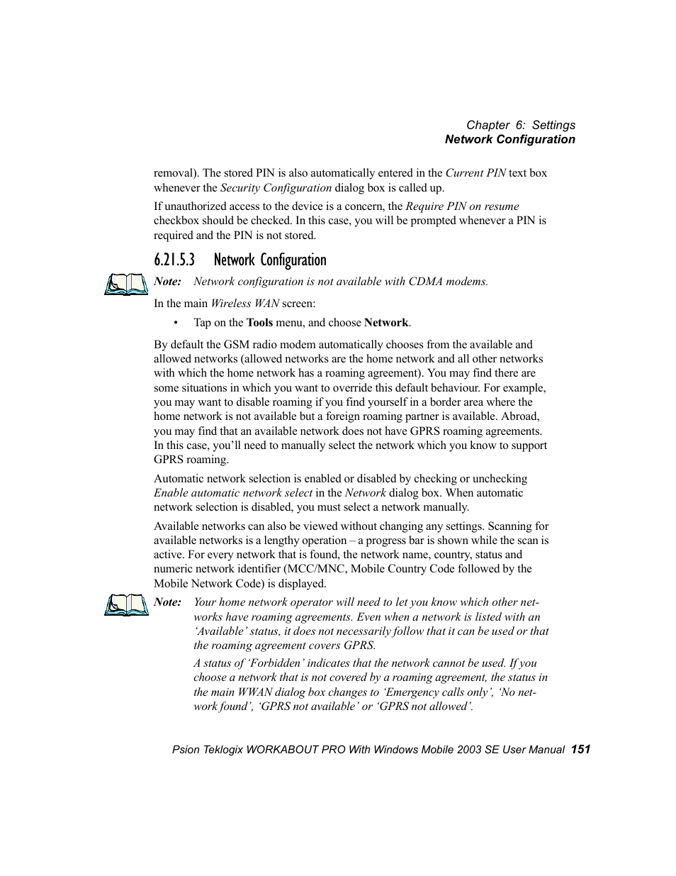 3 network configuration | Psion Teklogix Schnellstart- Anleitung 7525 User Manual | Page 181 / 364