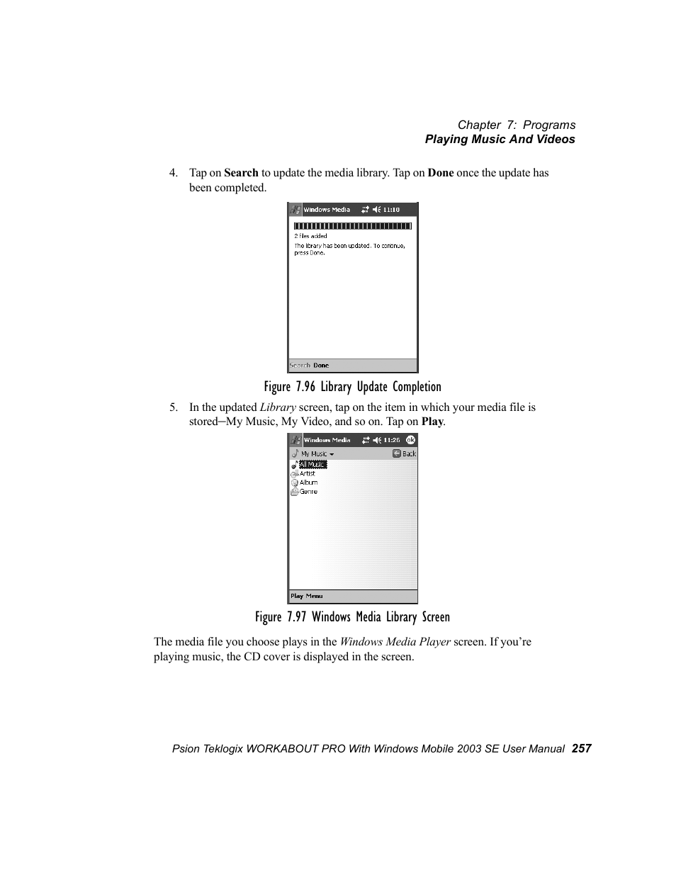 Psion Teklogix Schnellstart- Anleitung 7525 User Manual | Page 287 / 364