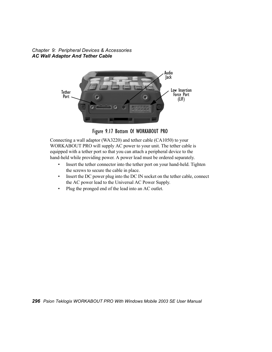 Figure 9.17 bottom of workabout pro | Psion Teklogix Schnellstart- Anleitung 7525 User Manual | Page 326 / 364