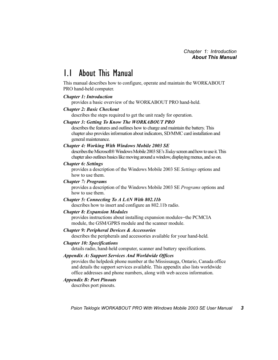 1 about this manual | Psion Teklogix Schnellstart- Anleitung 7525 User Manual | Page 33 / 364