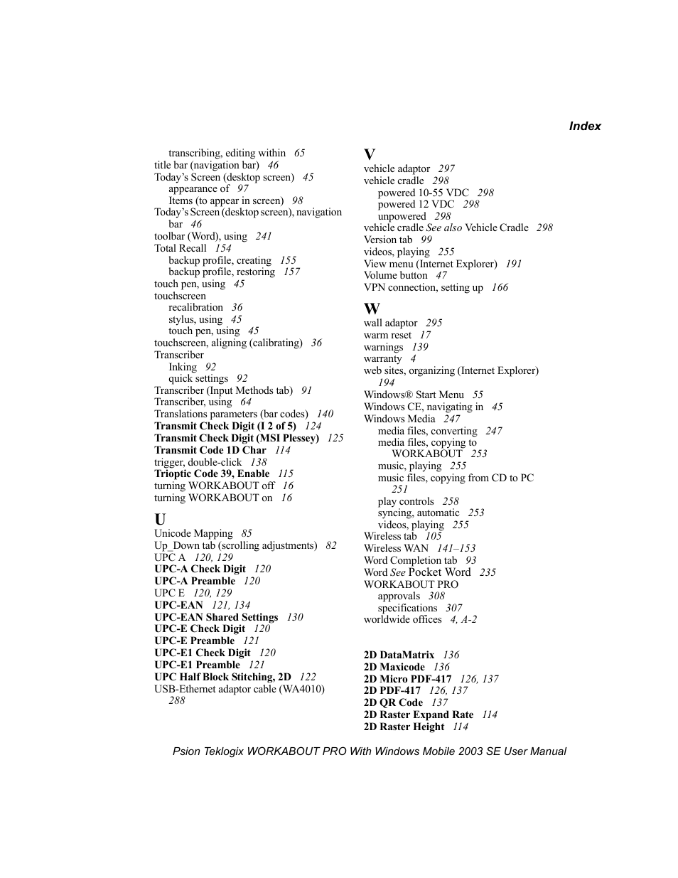 Psion Teklogix Schnellstart- Anleitung 7525 User Manual | Page 363 / 364