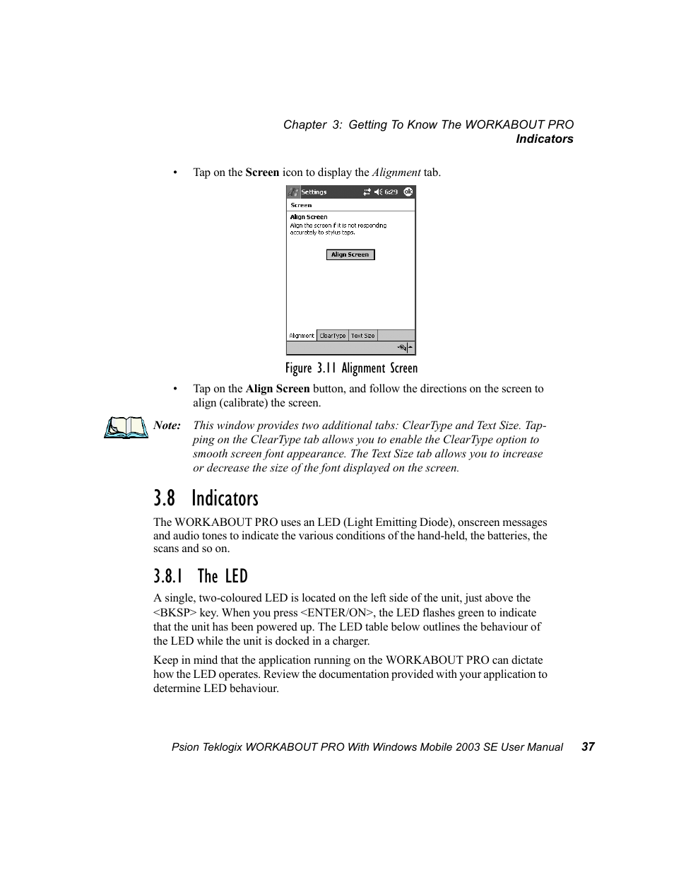 8 indicators, 1 the led | Psion Teklogix Schnellstart- Anleitung 7525 User Manual | Page 67 / 364
