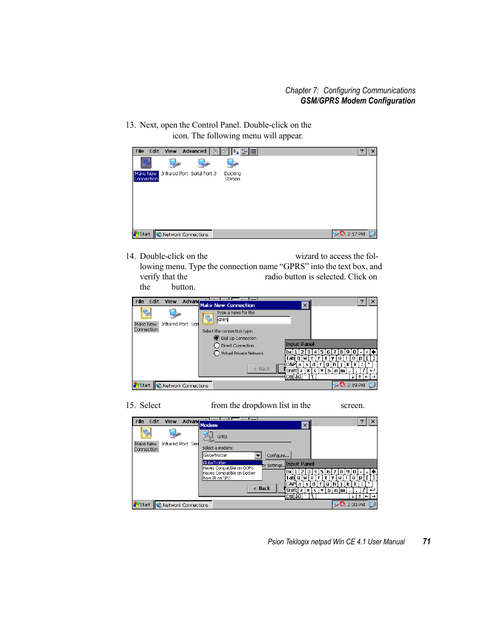 Psion Teklogix netpad Win CE 4.1 User Manual | Page 91 / 132