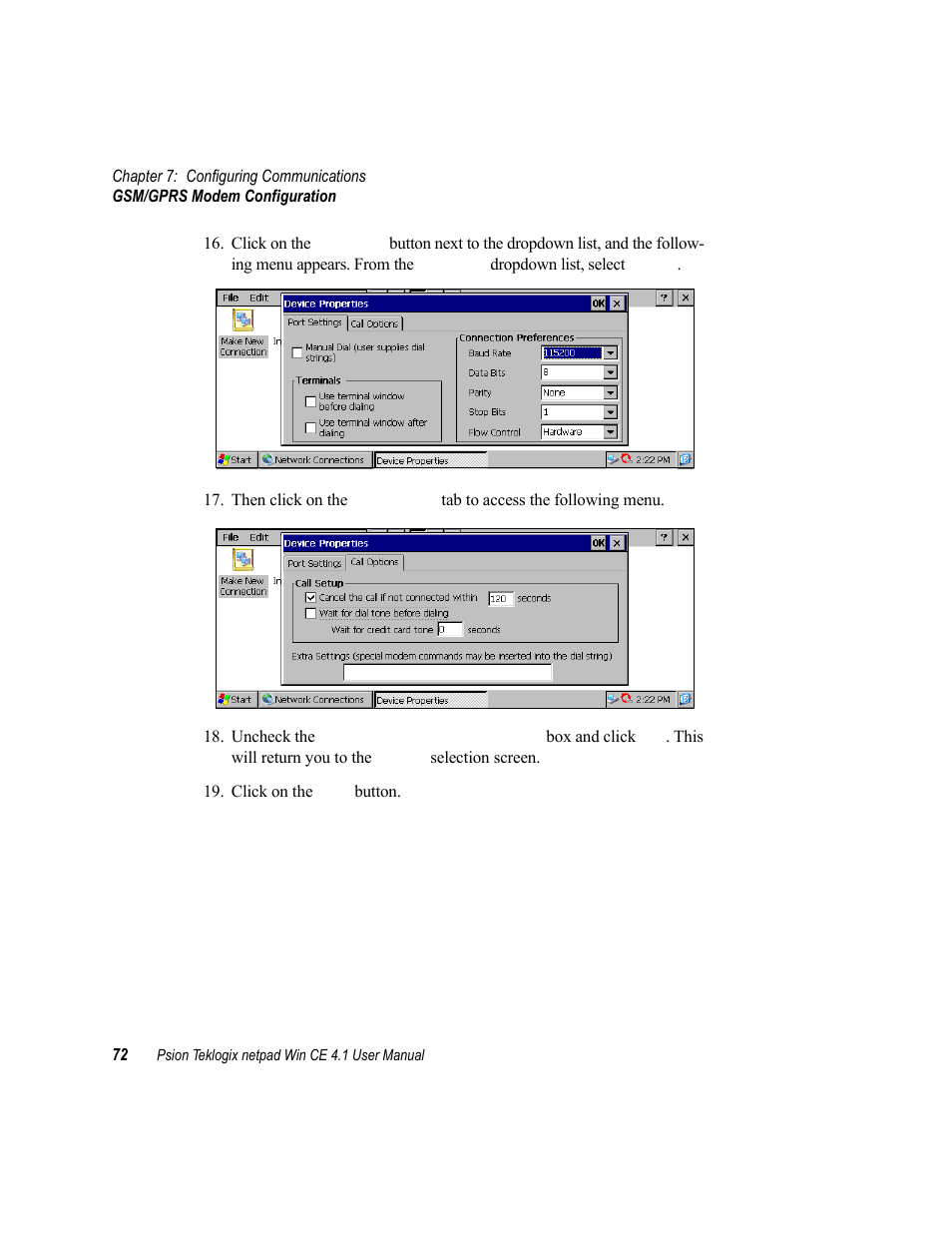 Psion Teklogix netpad Win CE 4.1 User Manual | Page 92 / 132