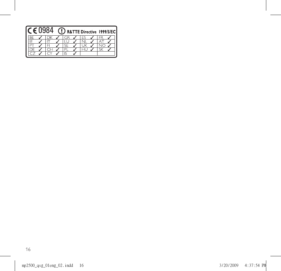 Psion Teklogix NP2500 User Manual | Page 18 / 19