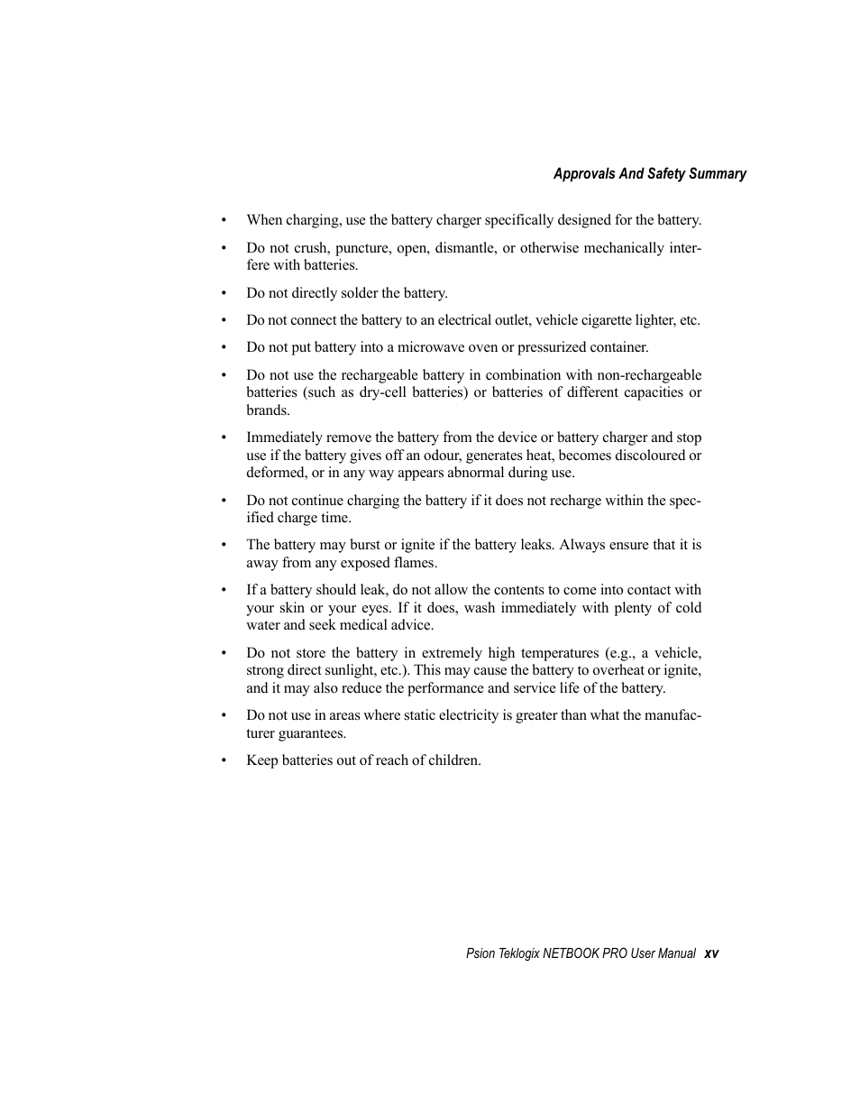 Psion Teklogix Netbook Pro none User Manual | Page 19 / 172