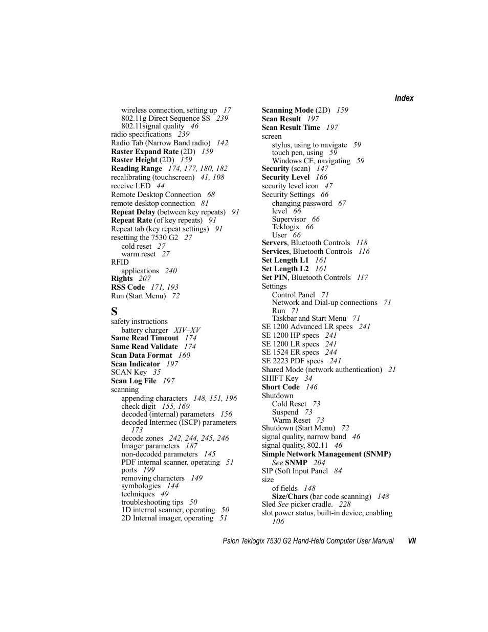 Psion Teklogix Hand-Held Computer 7530 G2 User Manual | Page 293 / 296