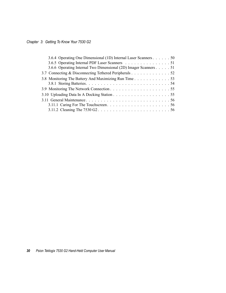 Psion Teklogix Hand-Held Computer 7530 G2 User Manual | Page 58 / 296