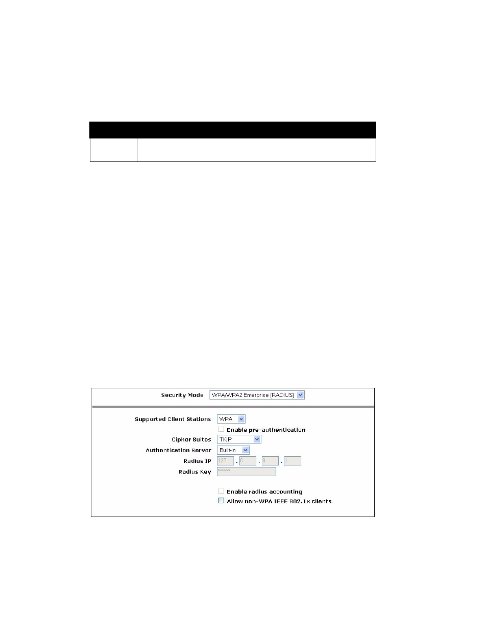 7 wpa enterprise, Table 10.11 wpa personal security settings | Psion Teklogix 9160 G2 User Manual | Page 134 / 376
