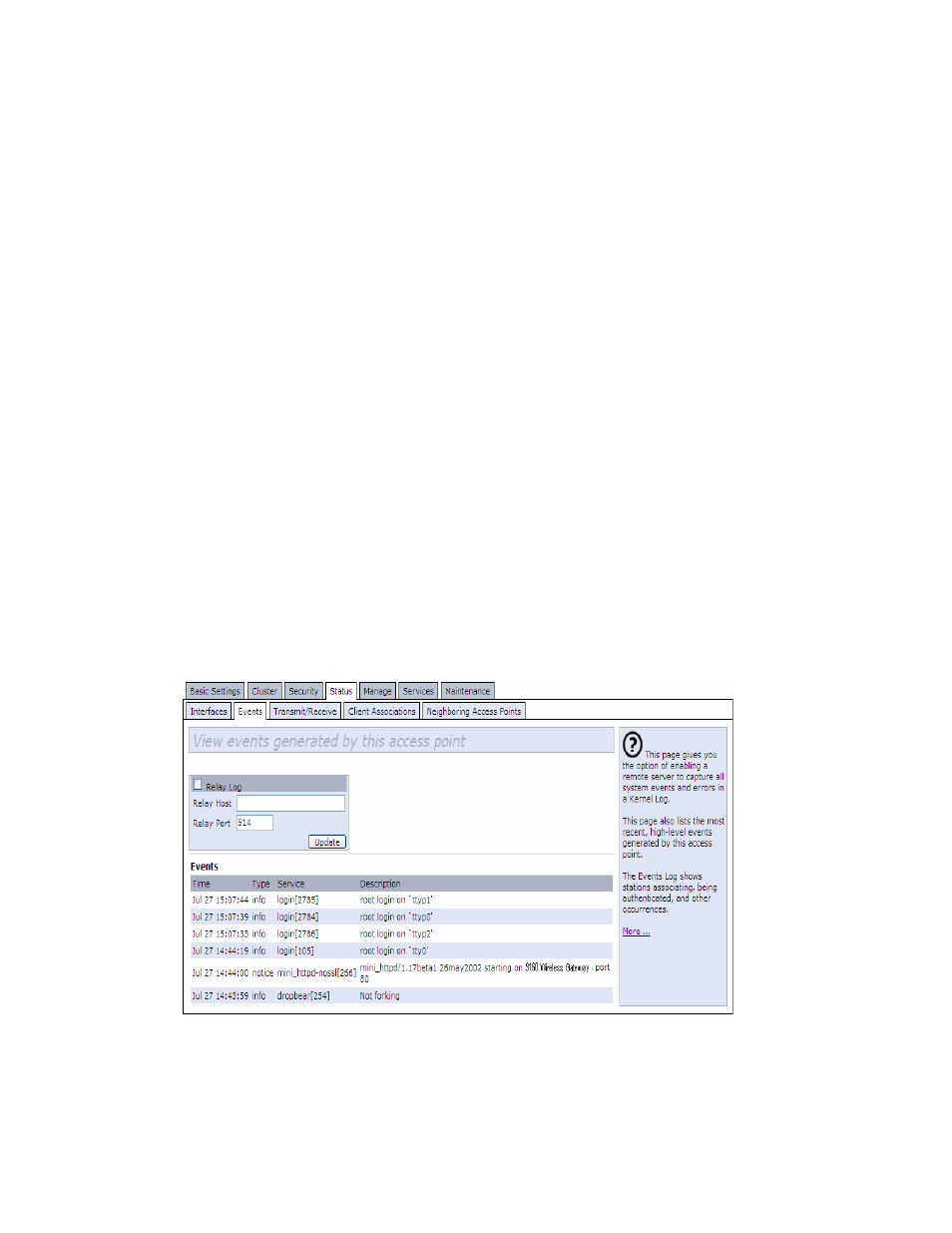 1 ethernet (wired) settings, 2 wireless settings, 2 event logs | Psion Teklogix 9160 G2 User Manual | Page 142 / 376