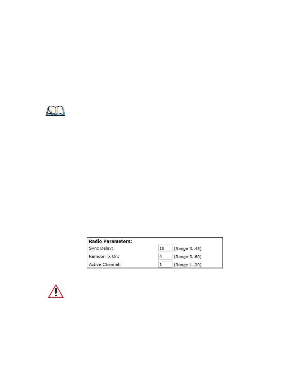 2 radio parameters, Message mode limit, Callsign period | Callsign string, Sync delay | Psion Teklogix 9160 G2 User Manual | Page 249 / 376