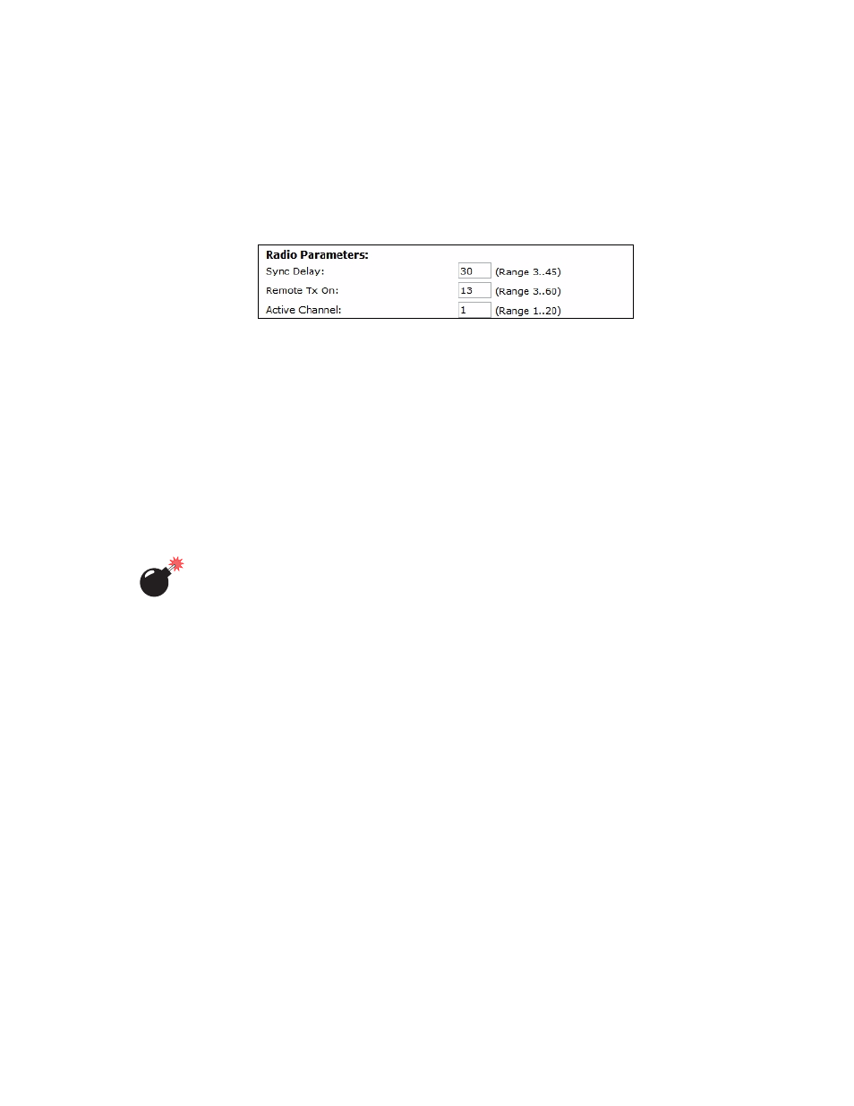 3 radio parameters, Sync delay, Remote txon | Active channel | Psion Teklogix 9160 G2 User Manual | Page 259 / 376