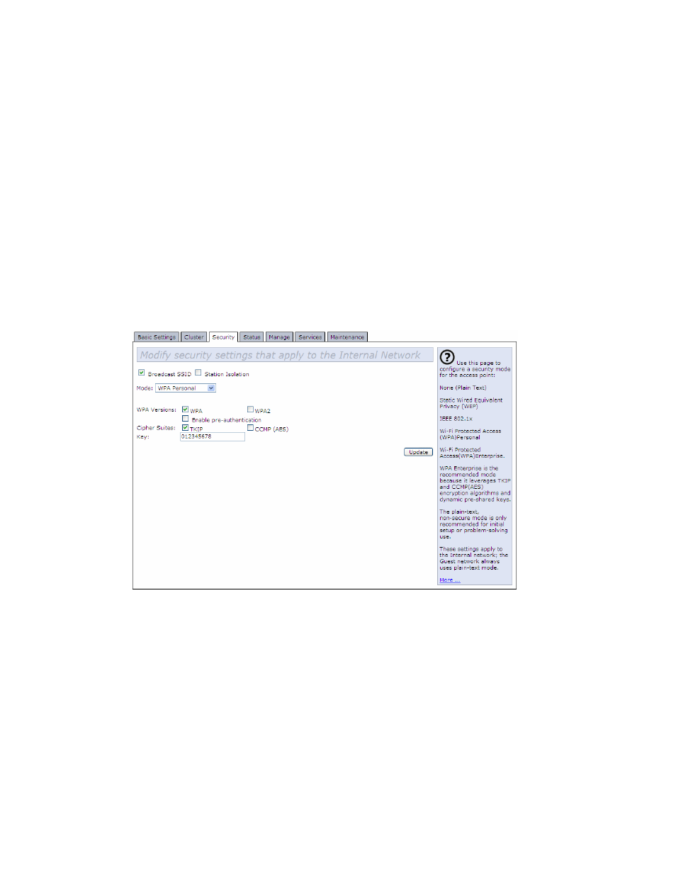C.8 configuring wpa/wpa2 personal (psk) security | Psion Teklogix 9160 G2 User Manual | Page 320 / 376
