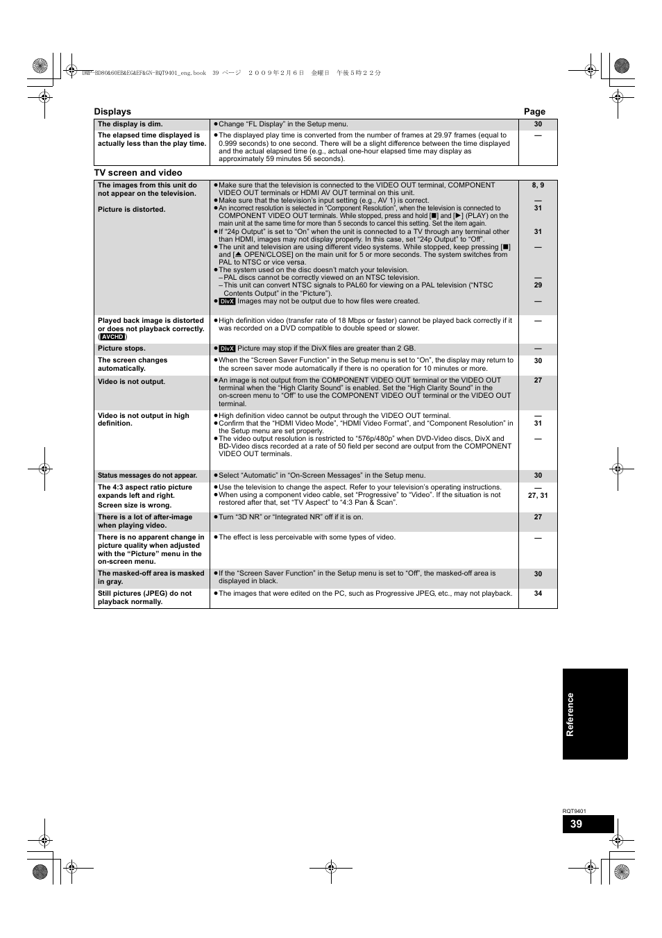 Parrot DMP-BD80 User Manual | Page 39 / 48