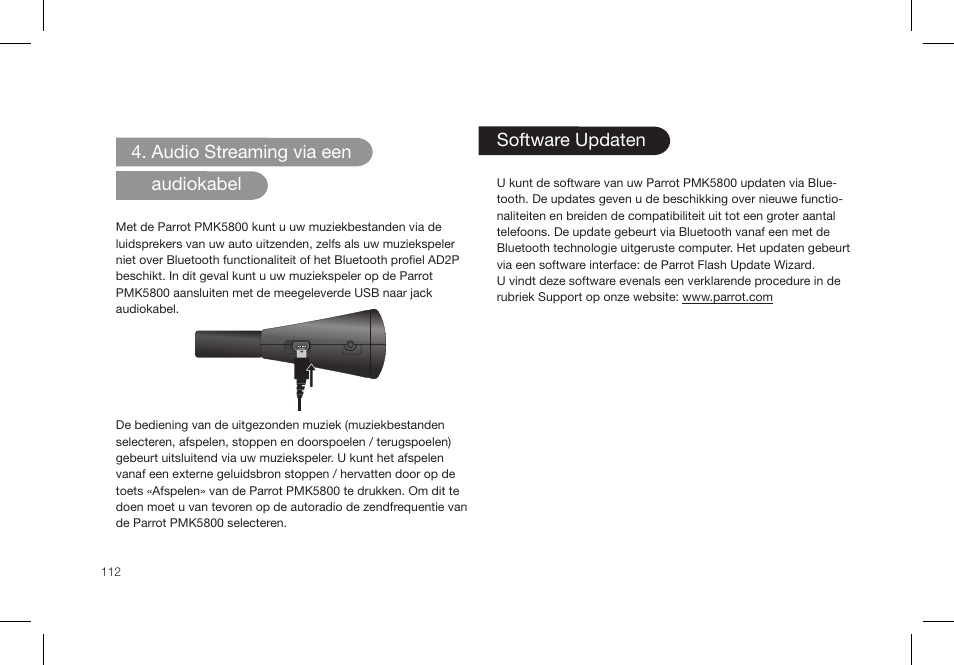 Parrot PMK5800 User Manual | Page 112 / 136