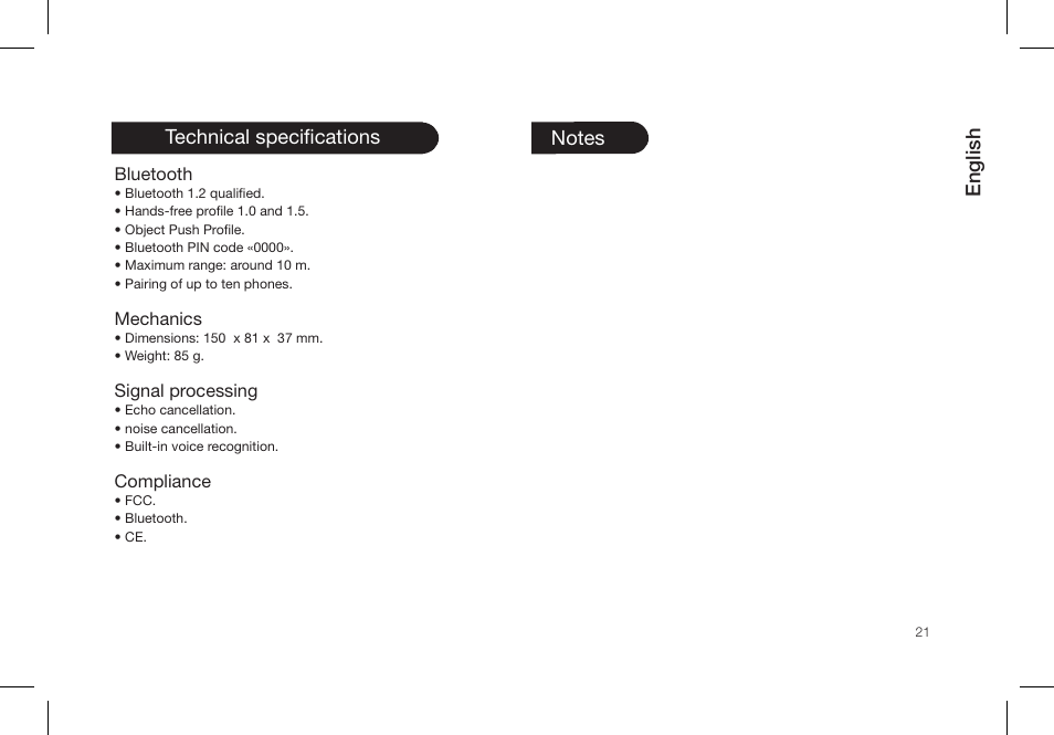 Parrot PMK5800 User Manual | Page 21 / 136