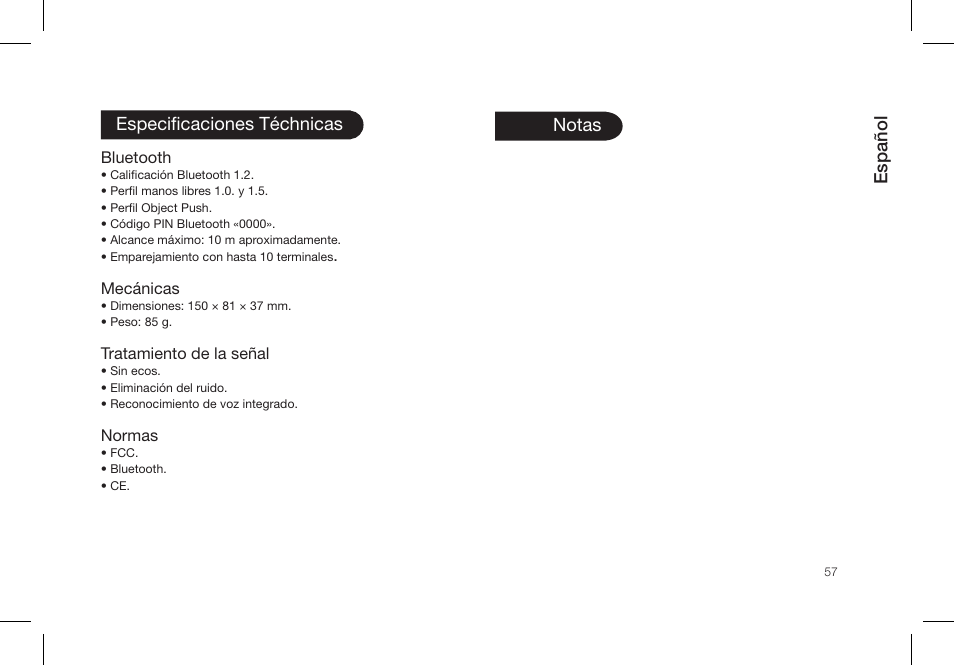 Parrot PMK5800 User Manual | Page 57 / 136