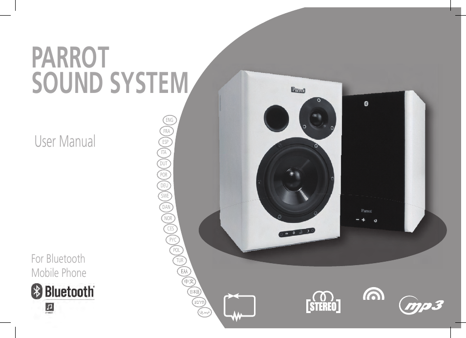 Parrot SOUND SYSTEM User Manual | 22 pages