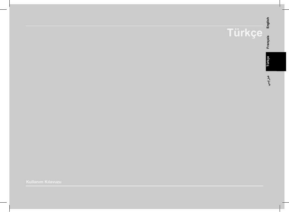 Türkçe | Parrot CK 3000 User Manual | Page 25 / 48