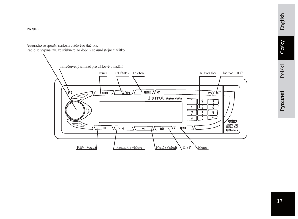 Parrot Car CD MP3 Player User Manual | Page 17 / 52