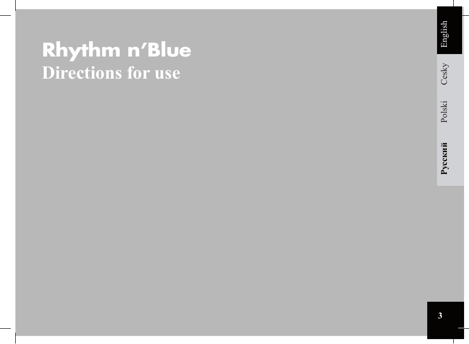 Rhythm n’blue directions for use | Parrot Car CD MP3 Player User Manual | Page 3 / 52