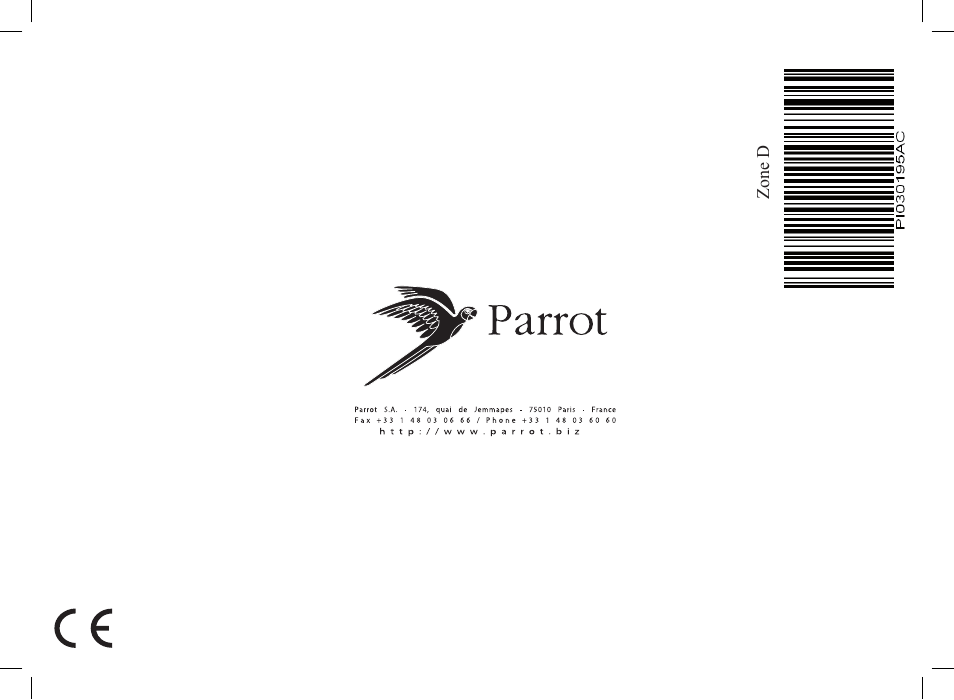 Parrot Car CD MP3 Player User Manual | Page 52 / 52