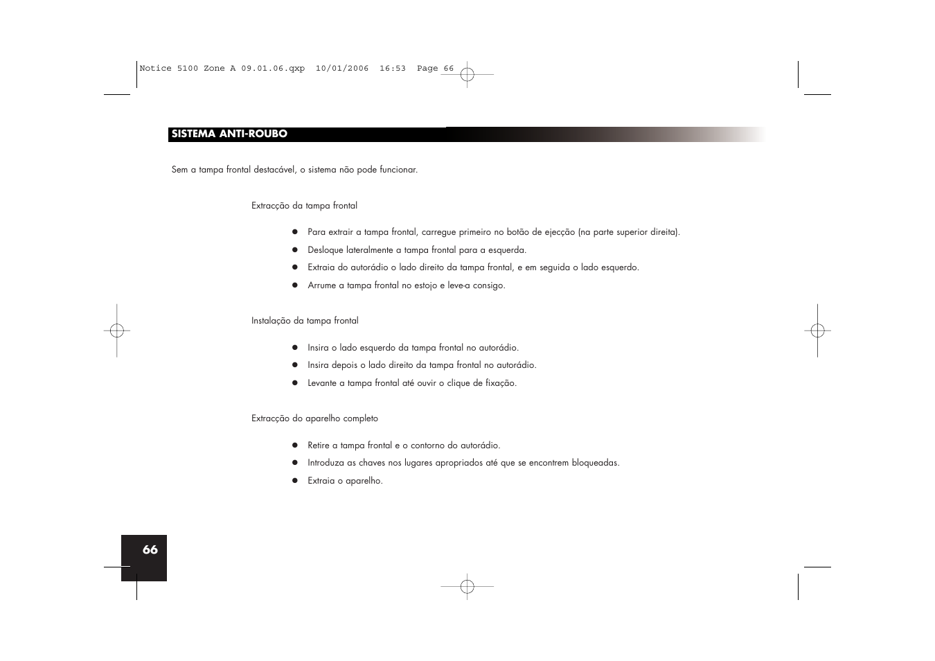 Parrot CD/MP3 Hands-free Receiver User Manual | Page 66 / 76