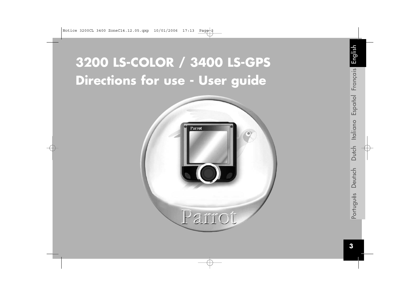 Parrot 3200 LS-Color User Manual | Page 3 / 80