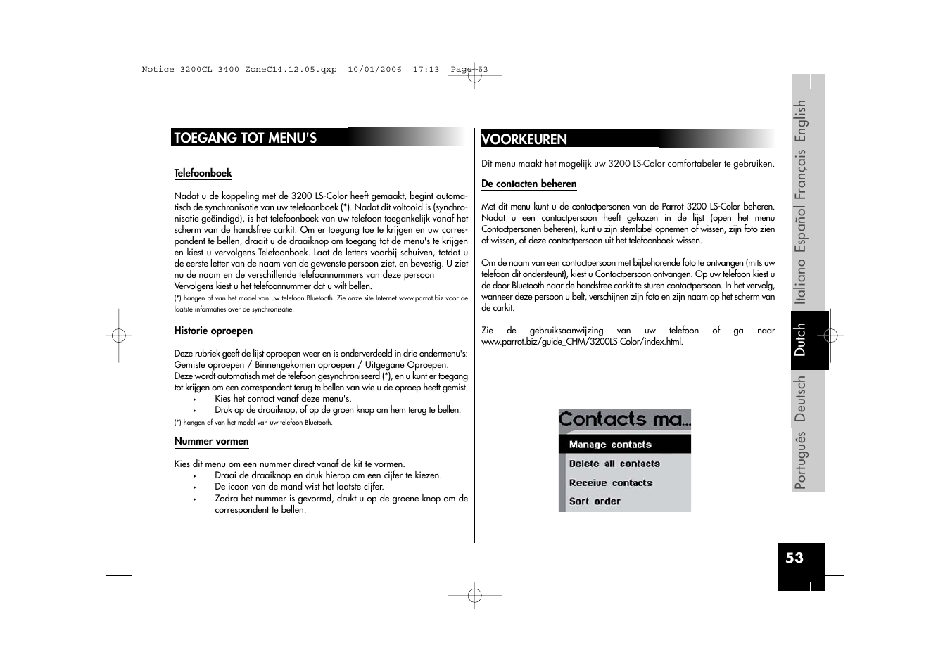 Parrot 3200 LS-Color User Manual | Page 53 / 80