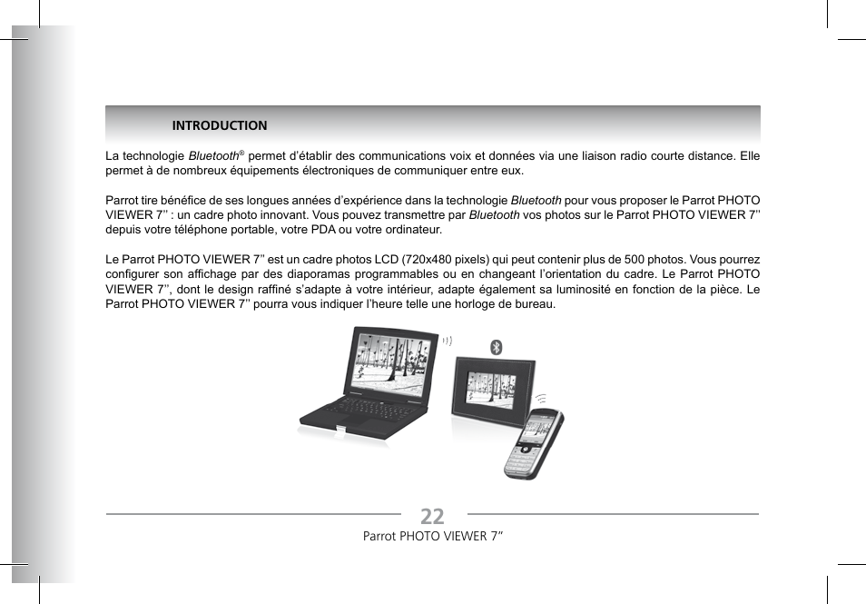 Parrot Photoviewer 7 User Manual | Page 20 / 148