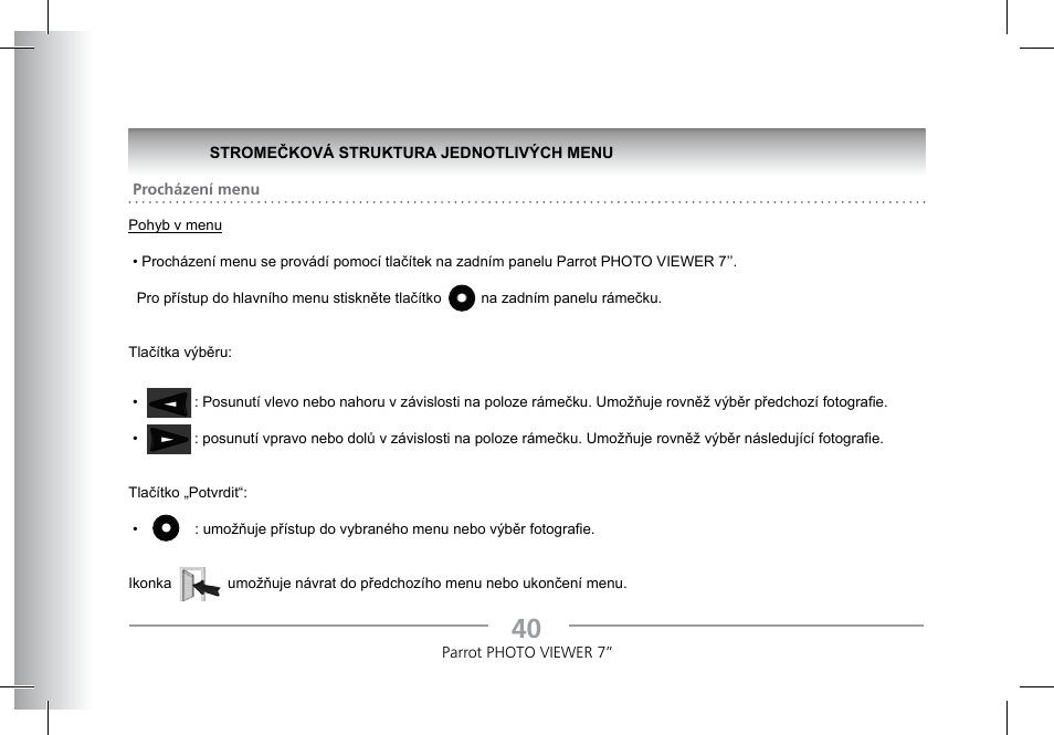 Parrot Photoviewer 7 User Manual | Page 38 / 148