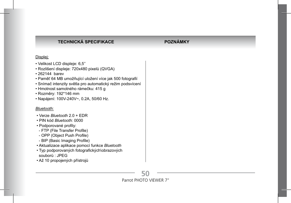 Parrot Photoviewer 7 User Manual | Page 48 / 148