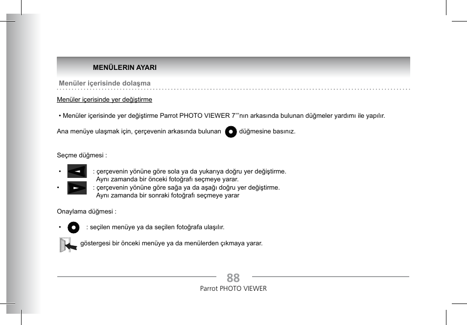 Parrot Photoviewer 7 User Manual | Page 86 / 148