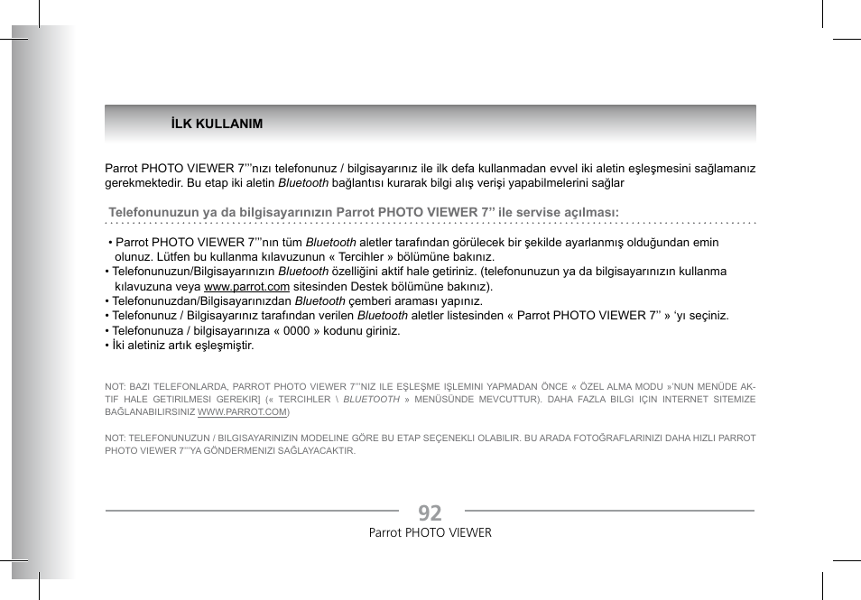 Parrot Photoviewer 7 User Manual | Page 90 / 148