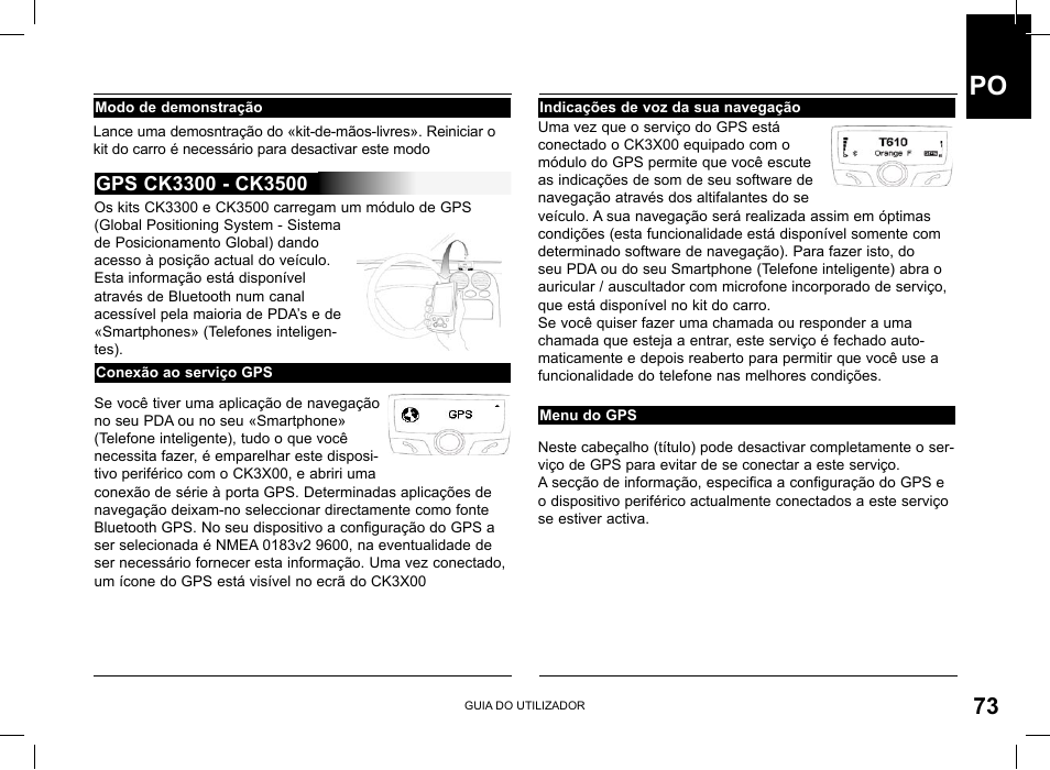 Parrot CK3100 User Manual | Page 73 / 80