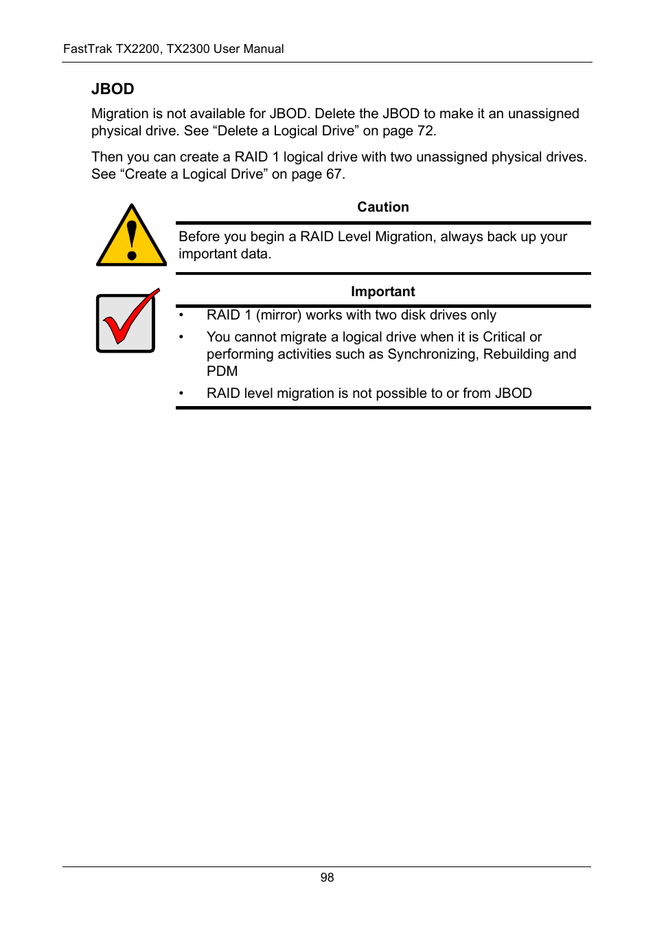 Promise Technology FastTrak TX2300 User Manual | Page 104 / 128