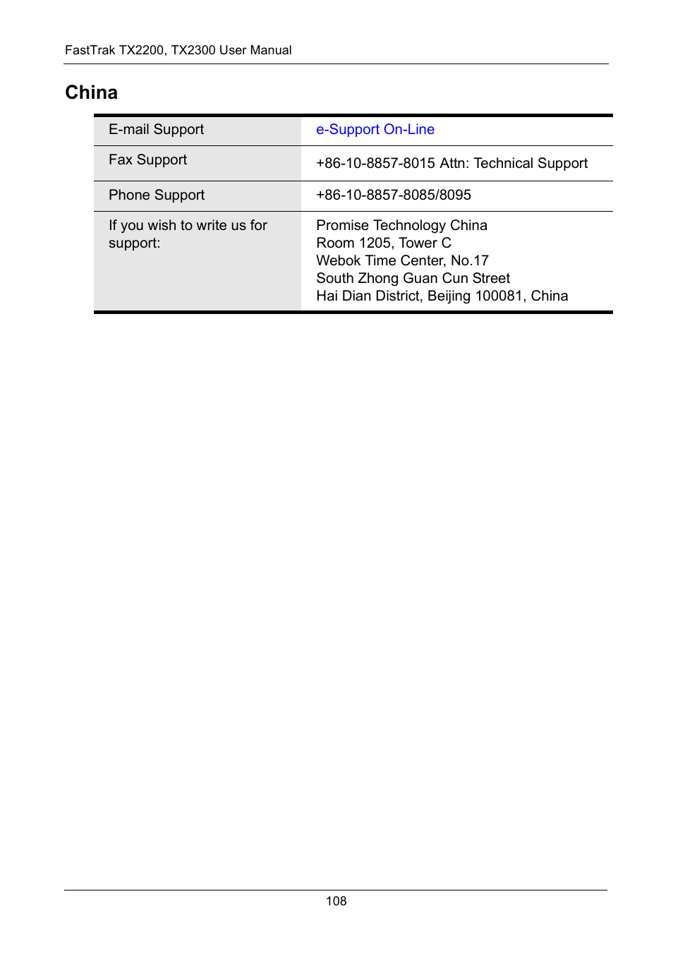 China | Promise Technology FastTrak TX2300 User Manual | Page 114 / 128