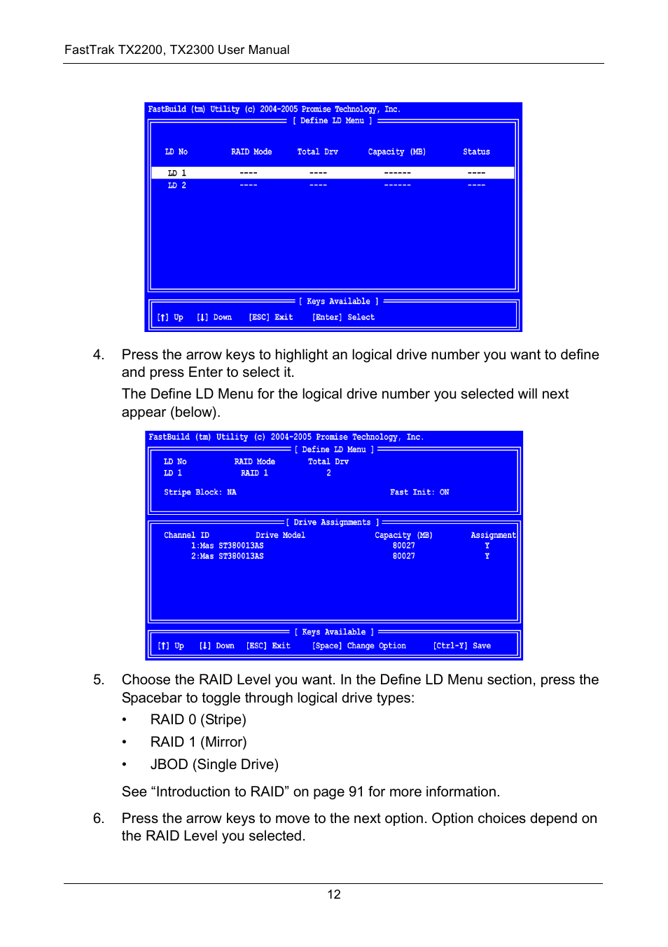 Promise Technology FastTrak TX2300 User Manual | Page 18 / 128