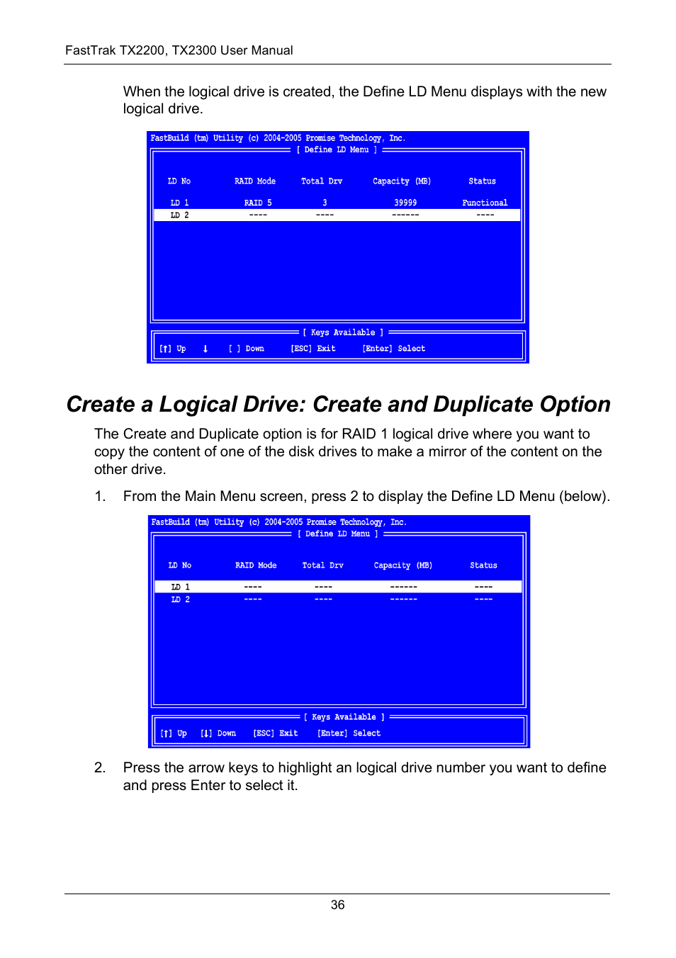 Promise Technology FastTrak TX2300 User Manual | Page 42 / 128