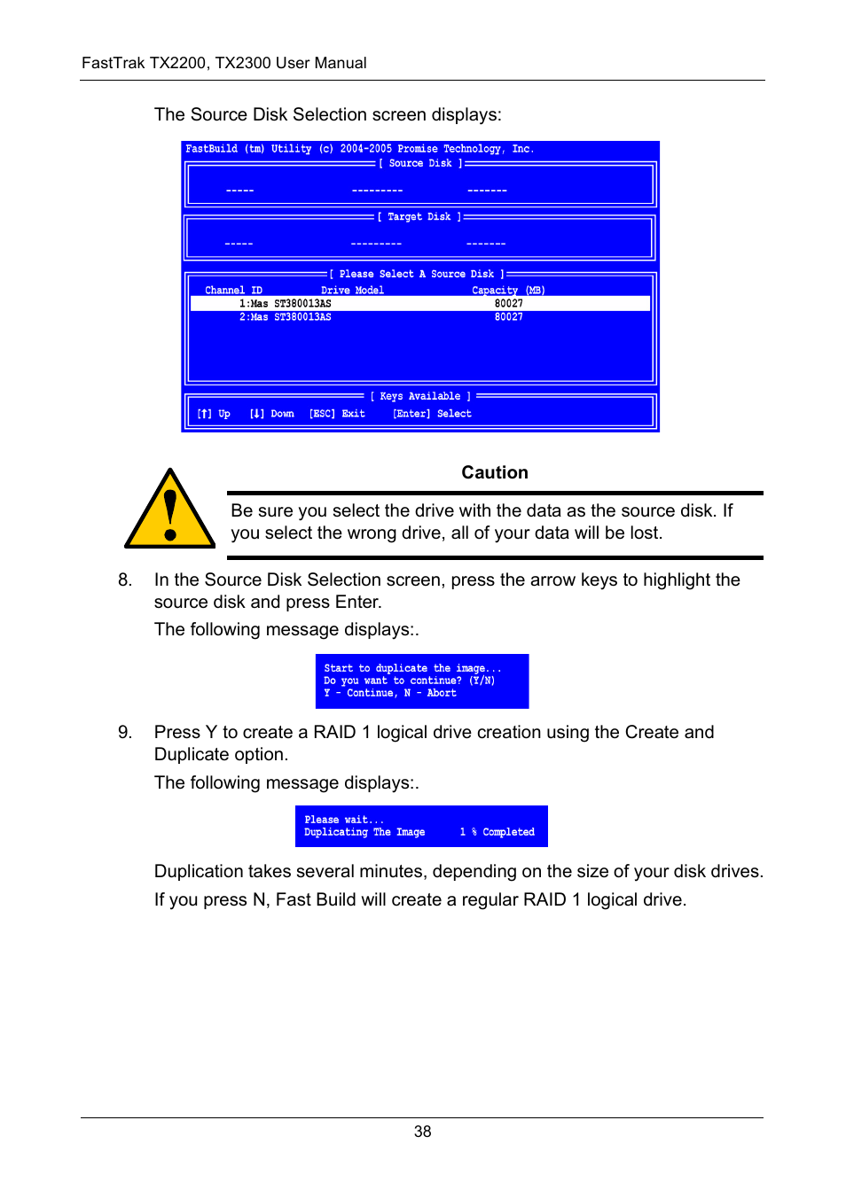 Promise Technology FastTrak TX2300 User Manual | Page 44 / 128